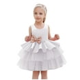 thumbnail image 1 of Toddler Girls' Dresses Full Moon Cake Birthday First Birthday Dress Robe Fille Size 80, 1 of 4