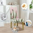 thumbnail image 6 of SUKAIKEQA Stretchy Chair Slipcovers for Dining Room Chair seat,Chair Covers for Dining Chairs Set of 6,Stretch Dining Room Chair Cover Kitchen Parsons Chair Slipcovers, 6 of 6