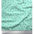 thumbnail image 1 of Soimoi Poly Georgette Fabric Dot,Floral & Heart Printed Fabric 1 Yard 52 Inch Wide, 1 of 1