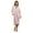 Pink, variant on Casual Nights Women's Zip Up Front Long Fleece Robe House Dress