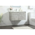 thumbnail image 2 of 36 inch single bathroom vanity in concrete grey, 2 of 8