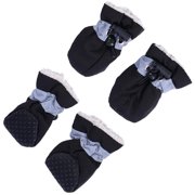 Wear Warm Pet Dog Shoes- 4Pcs/ Set Non- Dog Shoes Booties Dogs Paw Protector for Small Dogs Indoor& Outdoor Winter