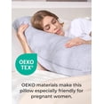 thumbnail image 5 of Pregnancy Pillows for Side Sleeping, J Shaped Maternity Body Pillow for Pregnancy, Soft Pregnancy Pillow with Jersey Cover for Head Neck Belly Support, Grey, 5 of 8