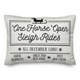 thumbnail image 2 of Creative Products Sleigh Rides 14x20 Spun Poly Pillow, 2 of 3