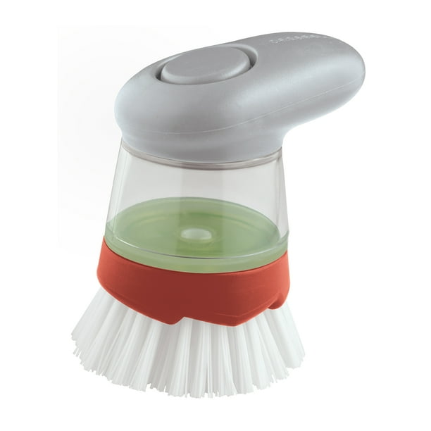 Smart Scrub Soap Dispensing Palm Dish Brush