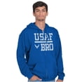 thumbnail image 4 of US Air Force USAF Bro Brother Zip Hoodie Sweatshirt Men Brisco Brands S, 4 of 6