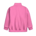 thumbnail image 5 of Uorisanigo Pink Girls Half Zip Collar Sweatshirts Fall Winter Clothes Athletic Tops Quarter Zipper Cropped Sweatshirt with Long Sleeve Pullover Sweaters, 5 of 7