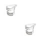 thumbnail image 3 of Monstrate 12 Pieces Metal Shower Curtain Ring Replacement 5 Bathroom Noise Cloth Low Duty Hanger Heavy Bead Towel Accessories Hook 1 PC 2Conjunto, 3 of 6
