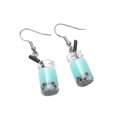 thumbnail image 2 of 1 par de pendientes de comida de té de la leche, joyería estética elegante y divertida, adornos colgantes para las orejas, accesorios de moda, Ropa, zapatos y accesorios Miscelánea Azul Jumpingount AP009611-02, 2 of 6