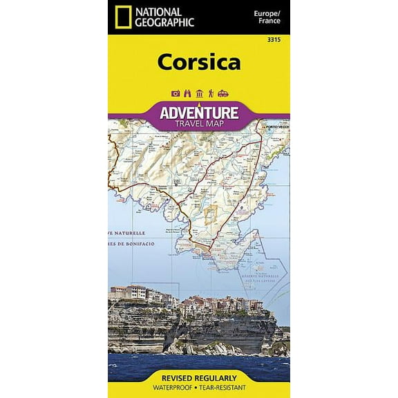 National Geographic Corsica France Map - Paperback
