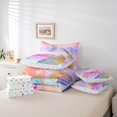 thumbnail image 5 of YST Mermaid Tail 7-Piece Rainbow Bedding Set, Full Size – Glitter Princess Sheet Set, Kawaii Reversible Stars, Polyester, 5 of 5