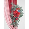 thumbnail image 5 of Wedding Arch Flowers Kit - 35 Inch Extended Size Artificial Flower Swag Set of 2 for Fall Wedding Decor Welcome Signs, Wedding Decorations for Reception Ceremony Outside, 5 of 5