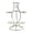 Silver, variant on Homerr Ball Display Stand Faux Crystal Ball Holder Sphere Metal Display Stand 7 Faux Crystal Ball Decorative Glass Fortune Ball Globe Stone Show Holder Organizer Rack Home Office