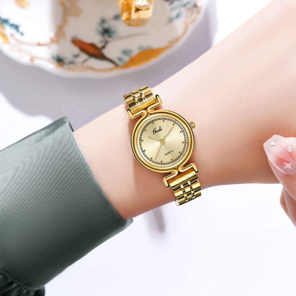 Women Watch Fashion Gold Analog Quartz Female Watch for Women Luxury Dress Ladies Stainless Steel Waterproof Wrist Watches