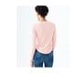 thumbnail image 2 of Aeropostale Camiseta básica raglán para mujer, rosa, grande, 2 of 2