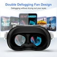 thumbnail image 3 of Facial Interface Cooling Fan for Meta Quest 3S Accessories, Soft PU Leather & Ice Silk Cotton Face Pad Compatible with Oculus Quest 3S, Adjustable Fan to Relieve Lens Fogging, 3 of 7