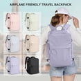 thumbnail image 6 of Backpack For Women Men Bag Watreproof Hiking Backpack College Laptop Backpack for Everydayon Airplane Essentials Carry on Backpack Flight Approved(Purple), 6 of 10