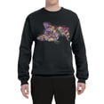 thumbnail image 3 of Tired Sleeping Cat | I Wish I Was My Cat Funny Colorful Kitty | Dean Russo Art Animal Lover Unisex Crewneck Sweatshirt, Black, X-Large, 3 of 6