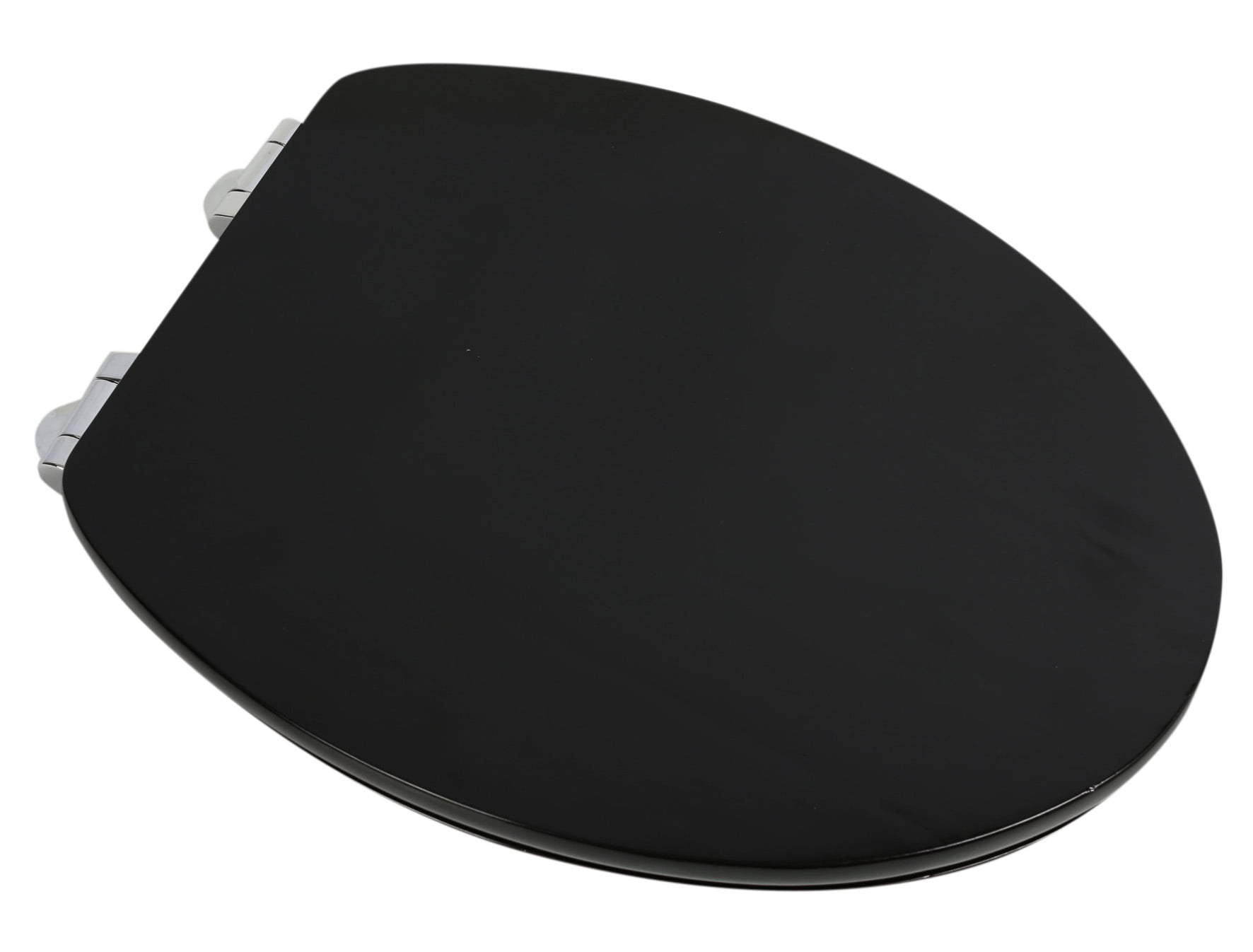 BathDecor Contemporary Design Full Cover Solid Oak Wood Elongated Toilet Seat with Slow Close