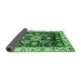 thumbnail image 2 of Ahgly Company Indoor Round Abstract Emerald Green Modern Area Rugs, 5' Round, 2 of 4