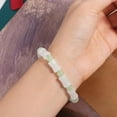 thumbnail image 7 of LinYooLi Jade Bracelet Jade Beaded Bracelets, Bamboo Shape Beaded Bracelet Gemstone Crystal Beads Adjustable Bangle,Chinese Style Jade Bracelet, 7 of 7