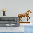 thumbnail image 2 of Estatua de mujer africana, estatua de caballo, figura de resina, adorno, escultura única, decoración moderna, adecuada para oficina, estante, hogar, s, 2 of 8