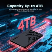KingSpec V5 256GB 2.5 SATA3 SSD 3D NAND Flash Internal Solid State Drive Compatible with Gaming PS4 PS5 Laptop Desktop