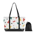 thumbnail image 7 of FORMRS Canvas Laptop Tote Bag for Women with 15.6" Computer Compartments Shoulder Handbag, Retro Shapes, 7 of 7