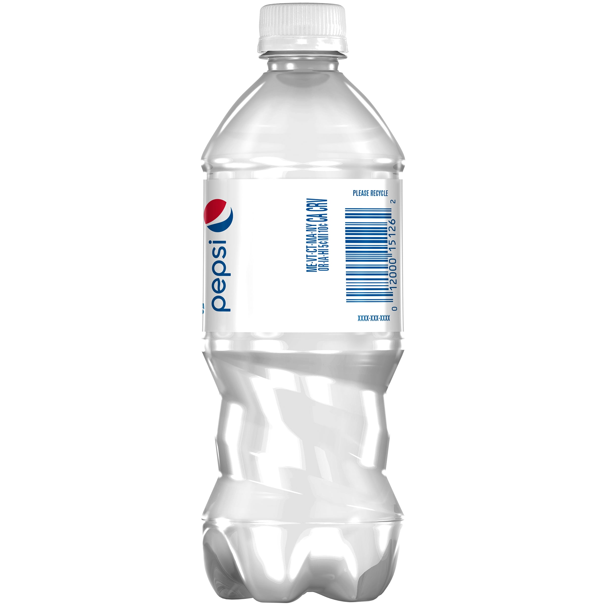 Pepsi Cola Crystal Clear Soda Pop, 20 fl oz Bottle