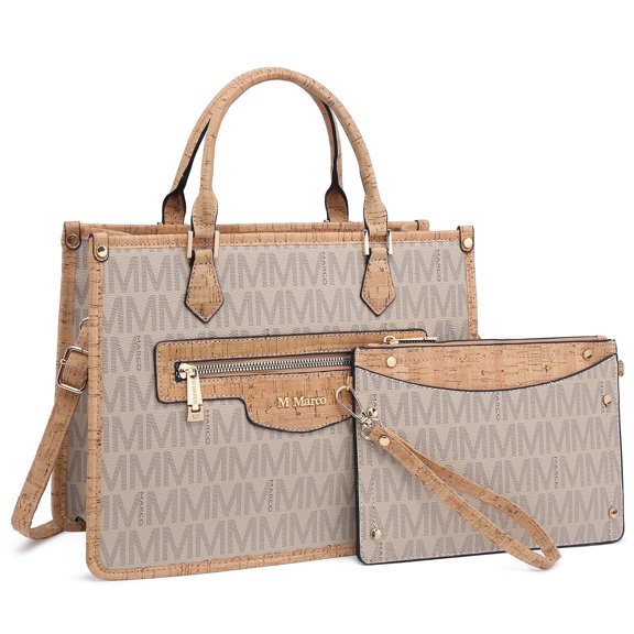 Tote Bag for Women Satchel Handbags Top Handle Shoulder Bags Wristlet Wallet Set 2pcs