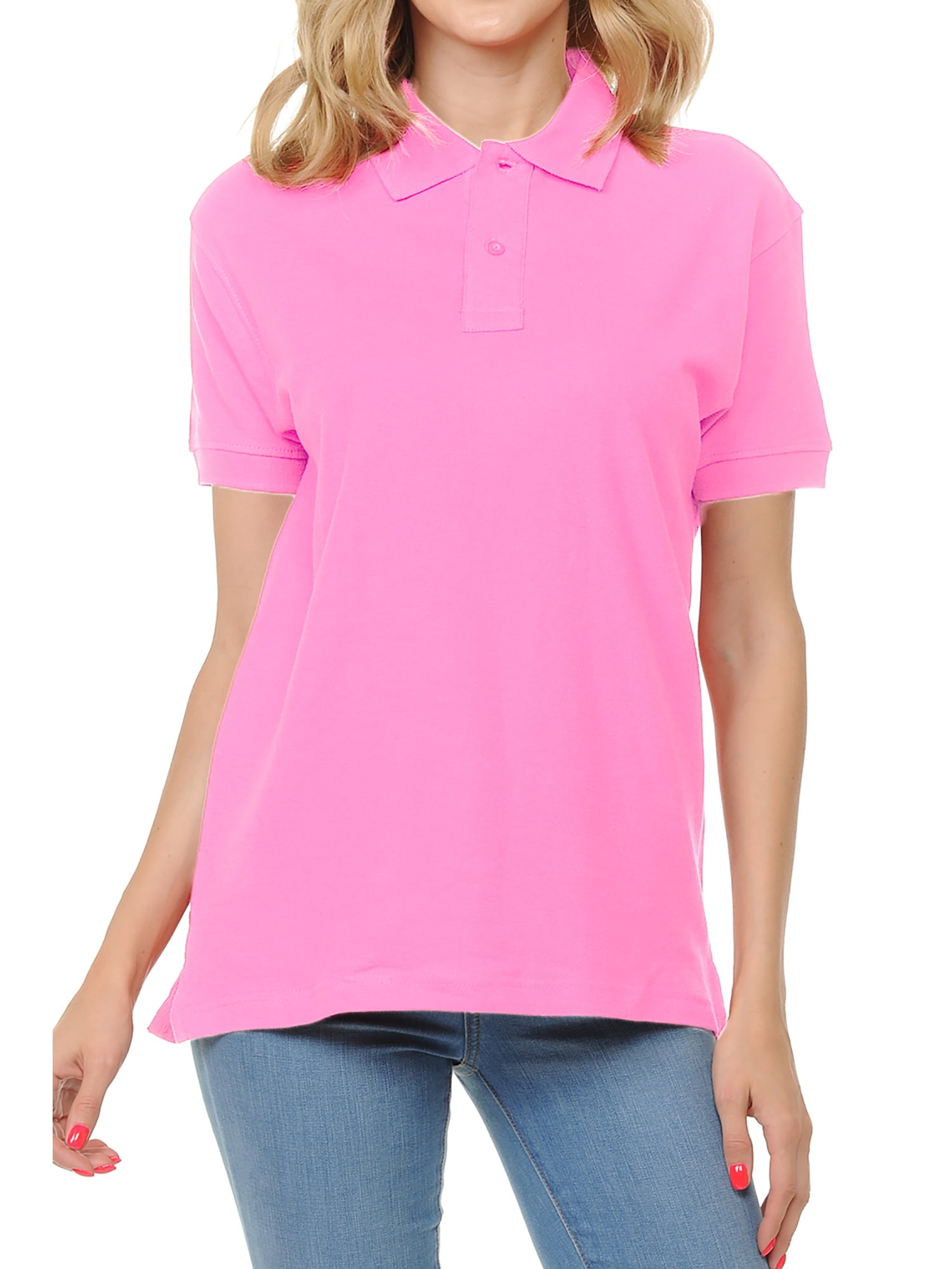 Basico (Pink) Polo Collared Shirts For ...