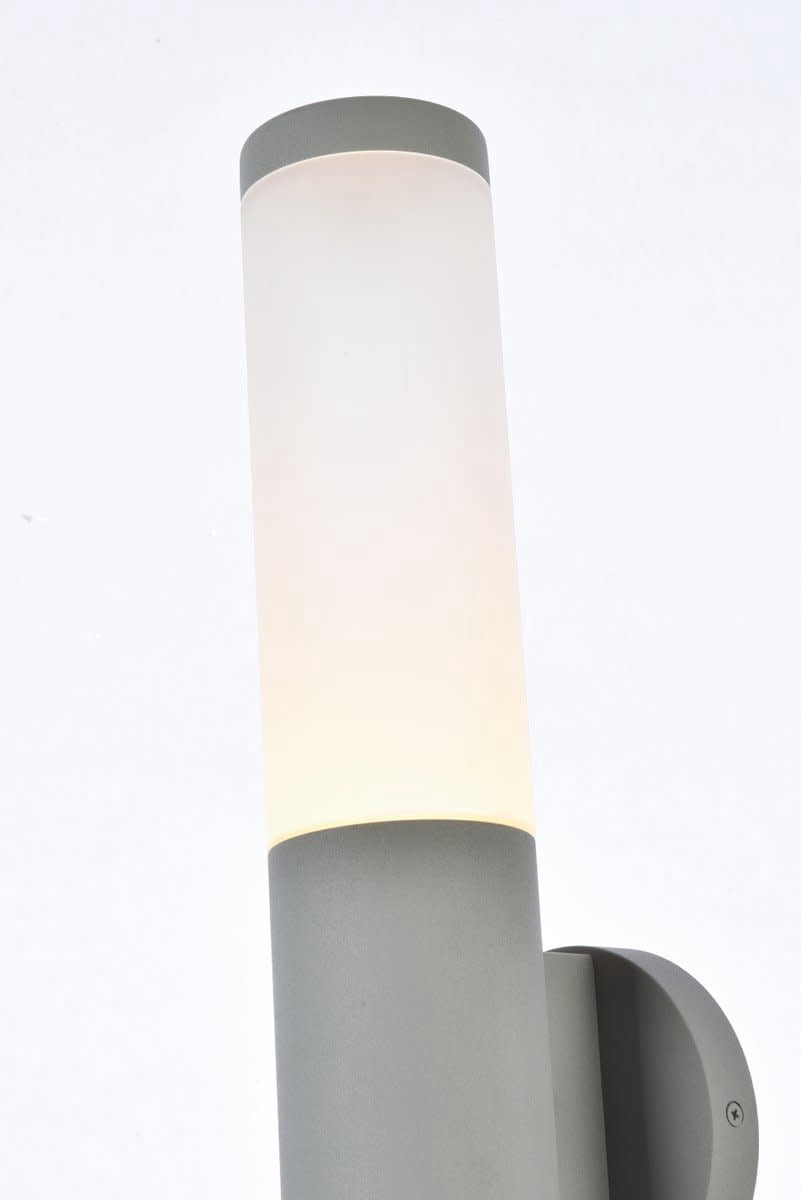 Raine Integrated LED wall sconce in silver