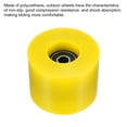 thumbnail image 3 of Unique Bargains Roues de Longboard 60 mm avec Roulements ABEC-9 Roues de Rue pour Planches à Roulettes Cruiser 80 A, Noir Jaune Lot de 4, 3 of 4