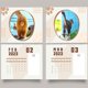 thumbnail image 4 of 2023 Funny Cats Hip Calendarios de pared 12 meses Bobina Calendario anual Decoración de pared Tmvgtek Para estrenar, 4 of 5