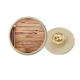 thumbnail image 1 of Broche de Oro Metálico Circular Unbranded Cuerda Madera, 1 of 3