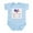 Sky Blue, variant on CafePress - American Daddy, English Mummy Infant Bodysuit - Baby Light Bodysuit, Size Newborn - 24 Months