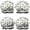Cartoon Construction Vehicles-1, variant on Shower Caps,Cartoon Construction Vehicles Trees Waterproof Shower Cap for Women 4 Pieces,Double Reusable Hair Cover for Shower PEVA Elastic Stretch Hem