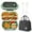 Green, variant on MOJINO Lunch Box Set, Double-Layer Leak-Proof Bento Box with Insulated Lunch Bag, 1.27QT Capacity, Comes with A Carry Bag, Fork and Spoon, Keeps Food Fresh for Work, Campus, or Travel