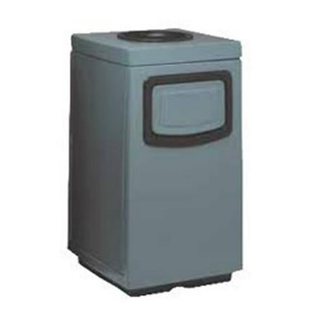 Witt Industries 7S-2444TADSP Ash N Trash Receptacle With Side Door Push Opening Service - 36