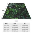 thumbnail image 3 of Fotbe Lush Foliage Green Plant Manta de Franela Acolchonada con Estampado, Súper Suave y Esponjosa, Extra Grande para Sofá, Cama, Uso Todo el Año-80"x60", 3 of 7
