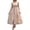 Beige, variant on OSOLU Women Casual V-Neck Sleeveless Dress Basic Solid Color Everyday Summer Spring Dresses Styling Holiday Hawaiian Flowy Sundress