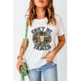 thumbnail image 3 of Women's White Cant Be Tamed Western Steer Head Crew Neck T-Shirt, 3 of 7
