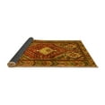 thumbnail image 2 of Ahgly Company Indoor Square Persian Yellow Traditional Area Rugs, 5' Square, 2 of 4