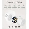 thumbnail image 3 of FrostHike Mini Smart Plug, 2.4G Wi-Fi Outlet Socket Compatible with and Google Home Smart Life, APP Control with Timer Schedule Function, No Hub Required, ETL FCC Listed,2 Pack, White (WP3-2), 3 of 5