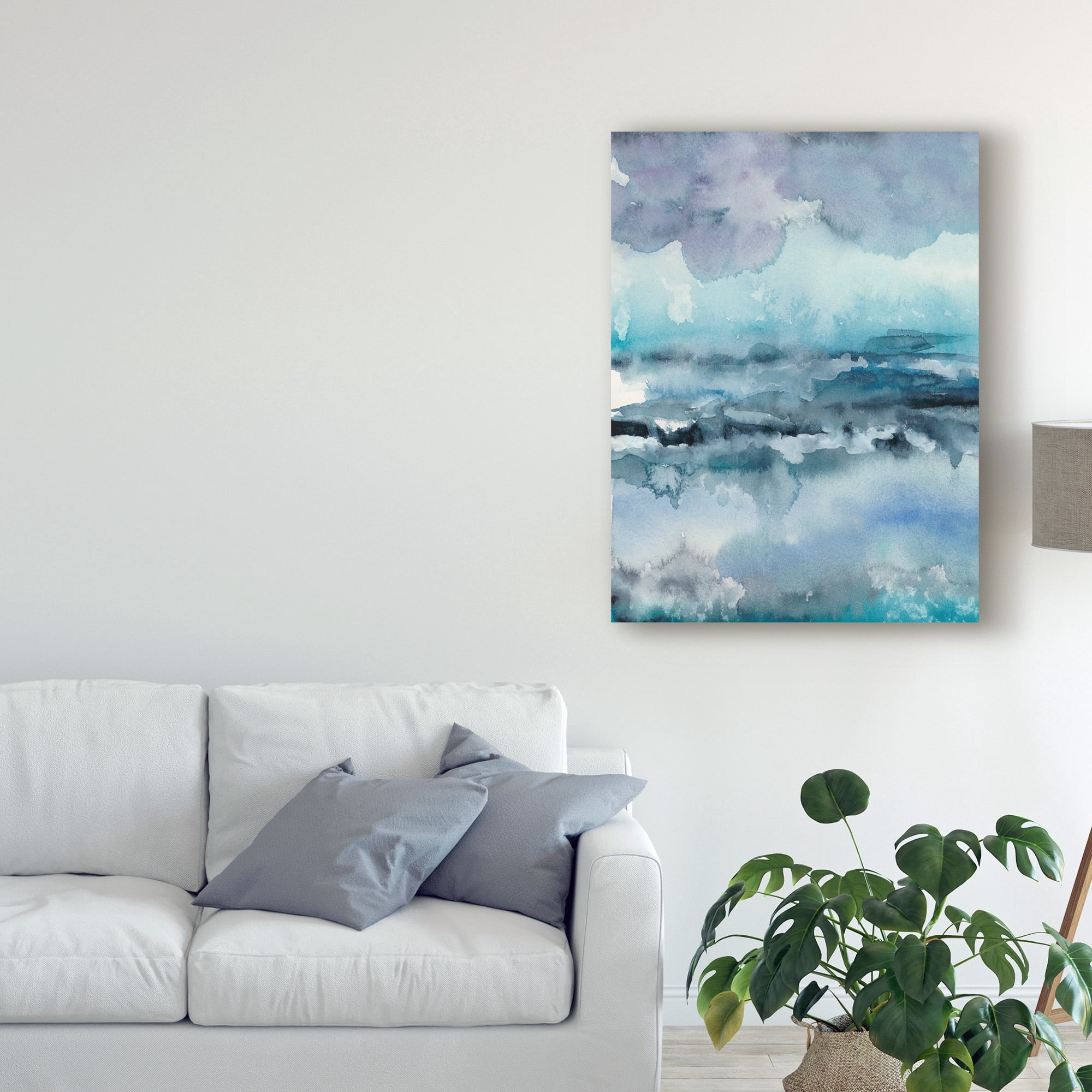 Trademark Fine Art 'Blue Tide I' Canvas Art by Chariklia Zarris