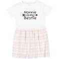 thumbnail image 3 of Inktastic Nonnie is My Bestie Girls Toddler Dress, 3 of 5