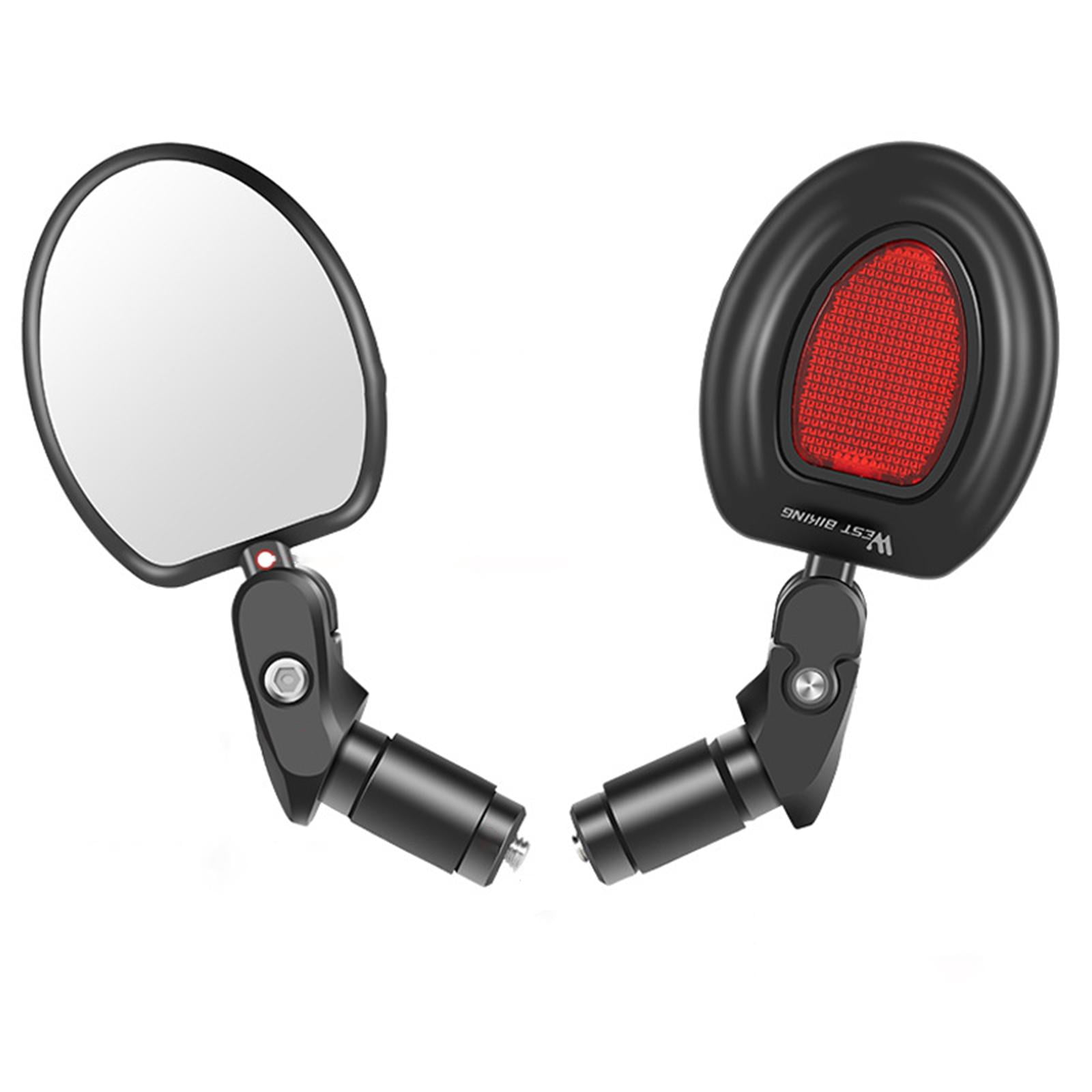 Road , Adjustable Wide-Angle ,Handlebar Mounted ,Rear Mirrors for Scooter, Outdoor Accessories, Bike Motorcycle Oval