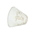 thumbnail image 4 of Aspen Creative 32124-2 Small Hardback Empire Shape Chandelier Clip-On Lamp Shade Set (2 Pack), Transitional Design in Off White, 6" bottom width (3" x 6" x 5"), 4 of 7