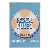 Stupell Industries Vintage Pool Rules Nature Painting Unframed Art Print Wall Art, 13 x 19