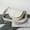 Beige, variant on Fashion PU Leather Women Saddle Bag Luxury Shoulder Bags Small Round Handbag Wide straps Crossbody Messenger Bag bolsos